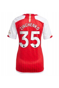 Arsenal Oleksandr Zinchenko #35 Jalkapallovaatteet Naisten Kotipaita 2023-24 Lyhythihainen